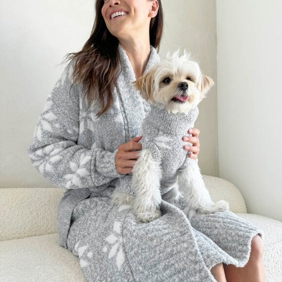 NWT Splendid Snowflake Ponoma Fuzzy Robe Size XL - Picture 1 of 10